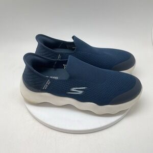 Skechers Go Walk Massage Fit Tidal Shoes Womens‎ 8 Blue Walking Sneakers 124915